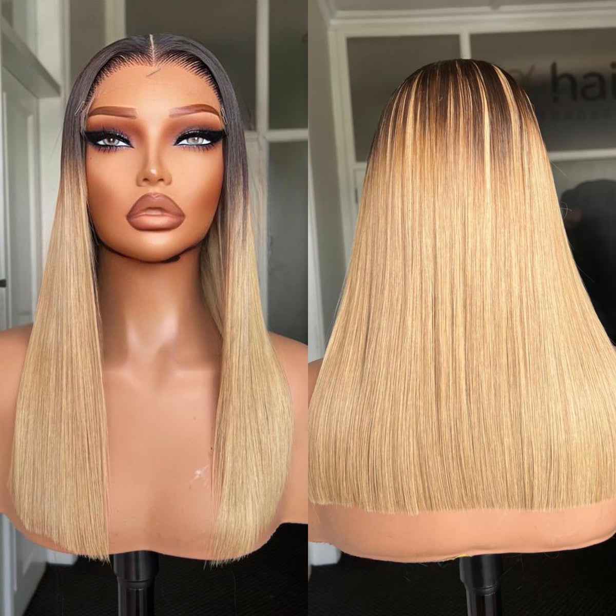 8”–18” Virgin Vietnamese SDD Bone Straight Bob Wig (Coloured)