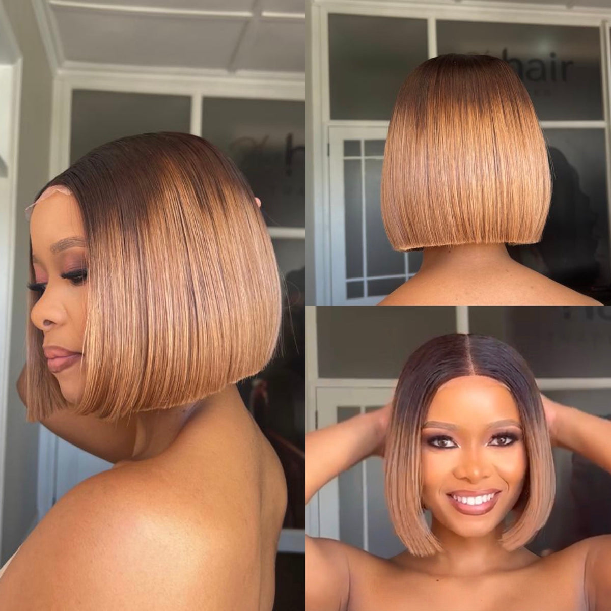 OUTLET 10” Vietnamese SDD (2x6) Closure Wig 200g Platinum blonde