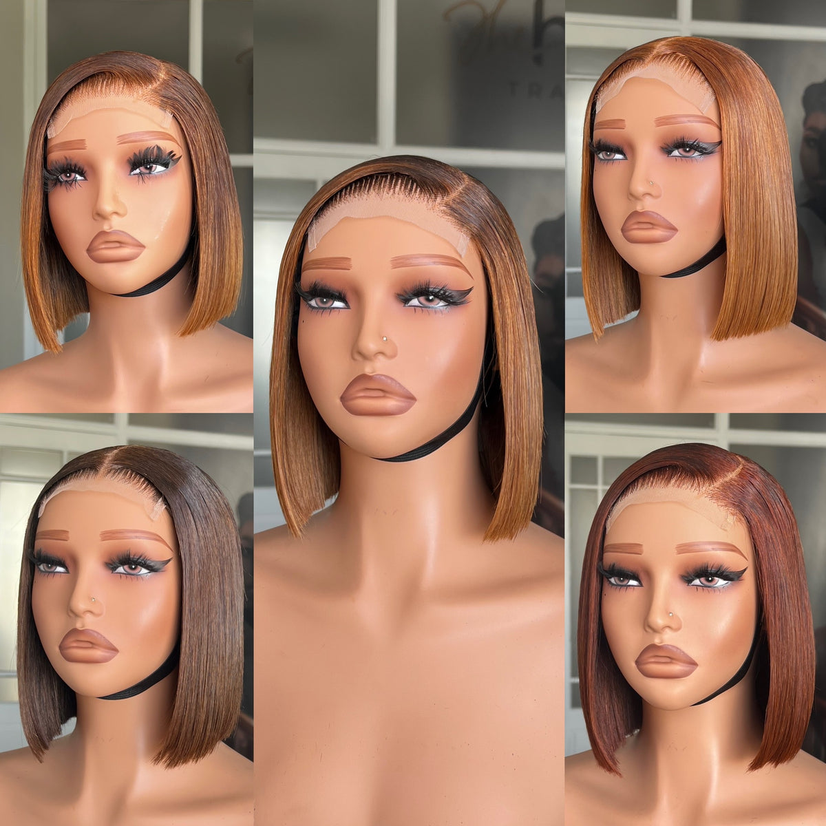 OUTLET 8” (4x4) Closure Brazilian Double Drawn Closure Wig 250g + Colour