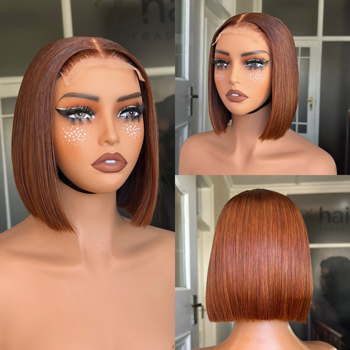 OUTLET 8” (4x4) Closure Brazilian Double Drawn Closure Wig 250g + Colour