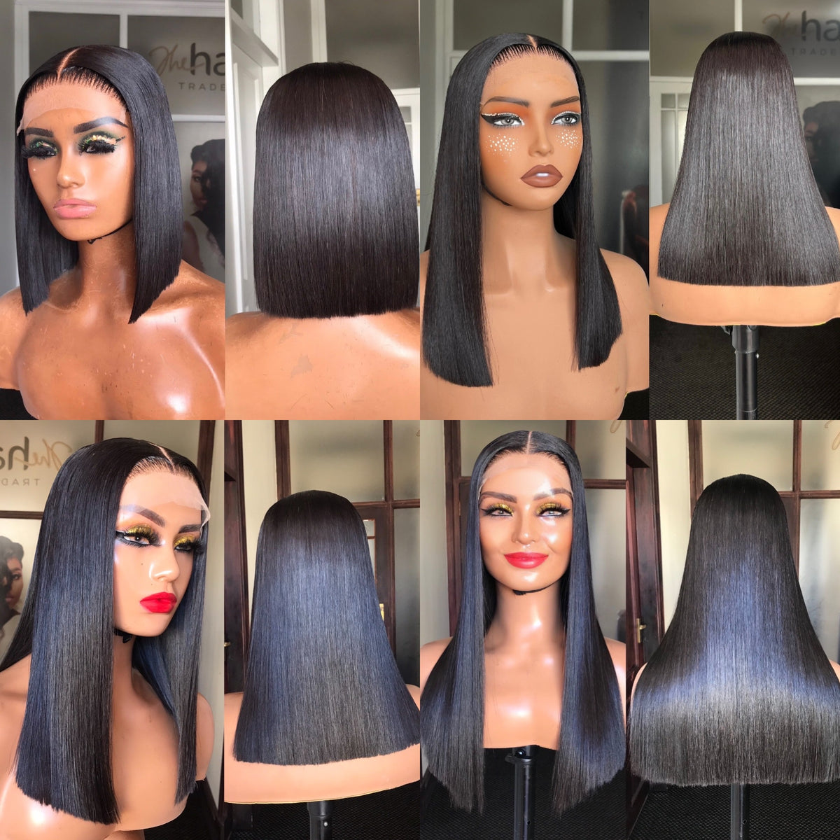 BEST SELLER 8” - 16” Vietnamese SDD (5x5) Bone Straight Bob Wig 250g