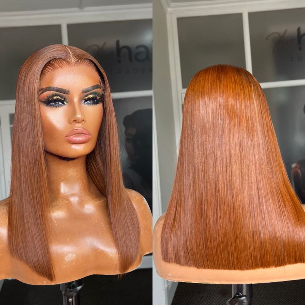 8”–18” Virgin Vietnamese SDD Bone Straight Bob Wig (Coloured)