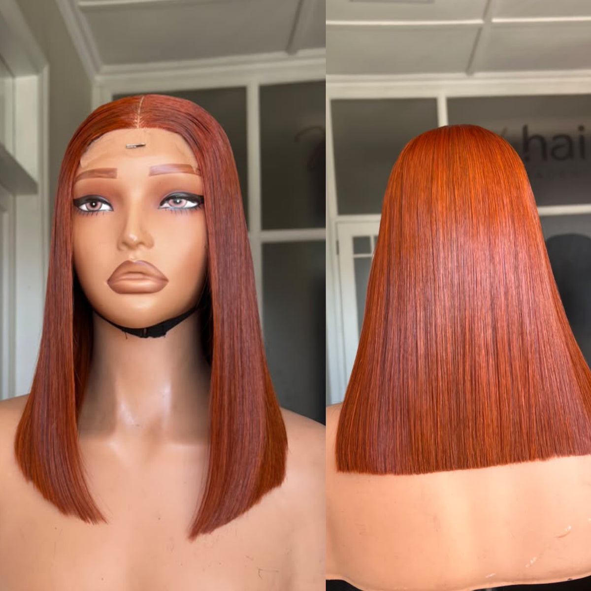 8”–18” Virgin Vietnamese SDD Bone Straight Bob Wig (Coloured)
