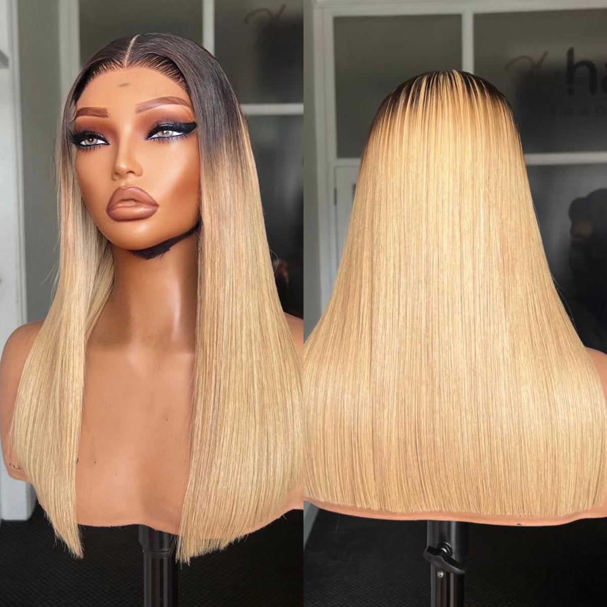 8”–18” Virgin Vietnamese SDD Bone Straight Bob Wig (Coloured)