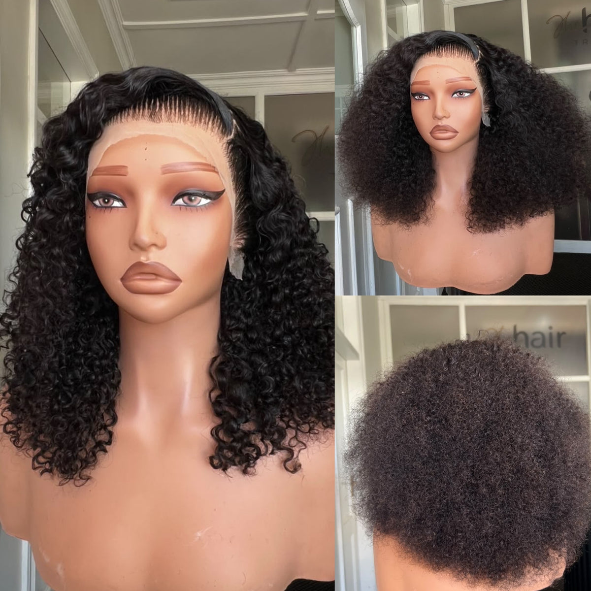 OUTLET 18”Brazilian Frontal Curly Wig 250g
