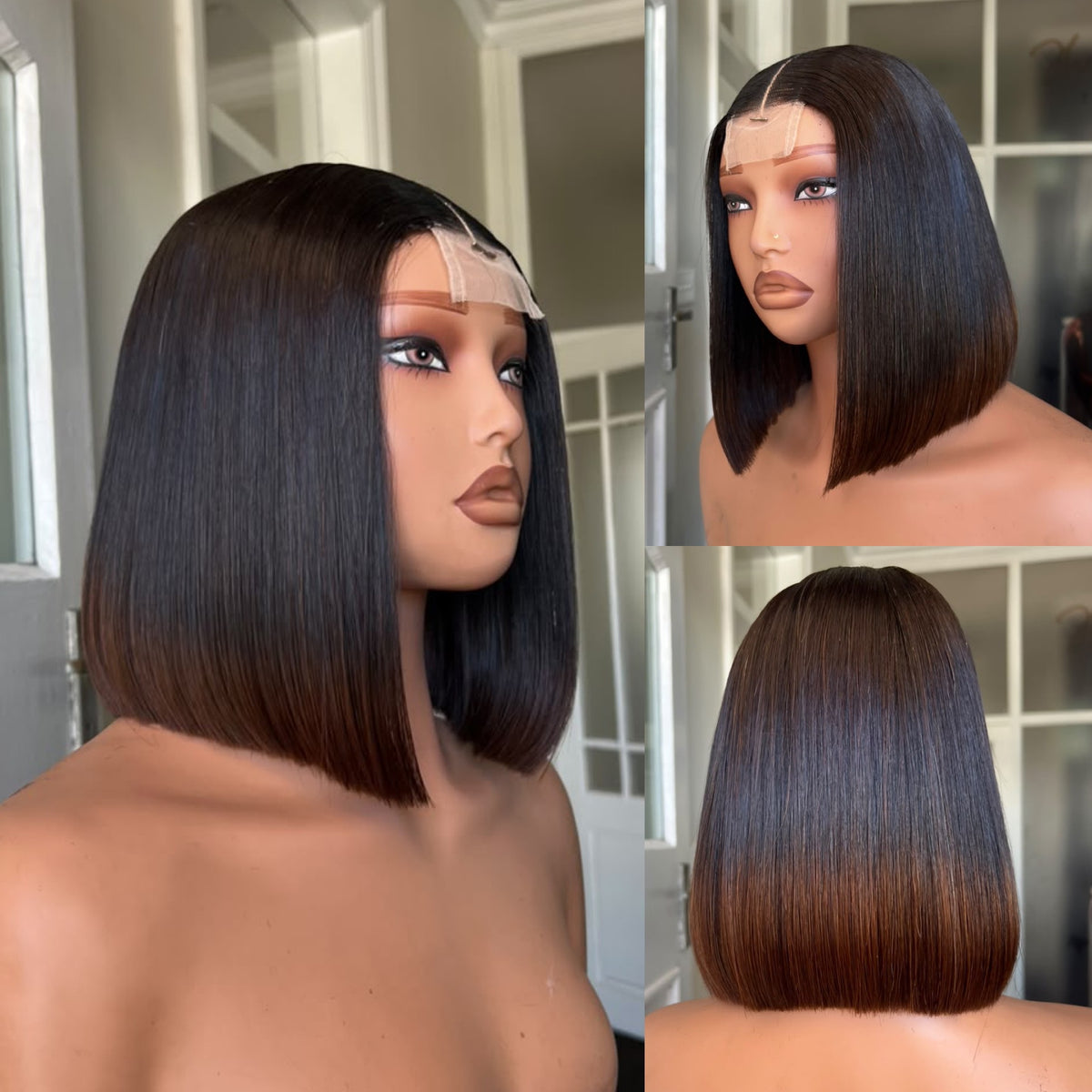 OUTLET 10”Brazilian (2x6) Closure Wig 250g (Coloured)