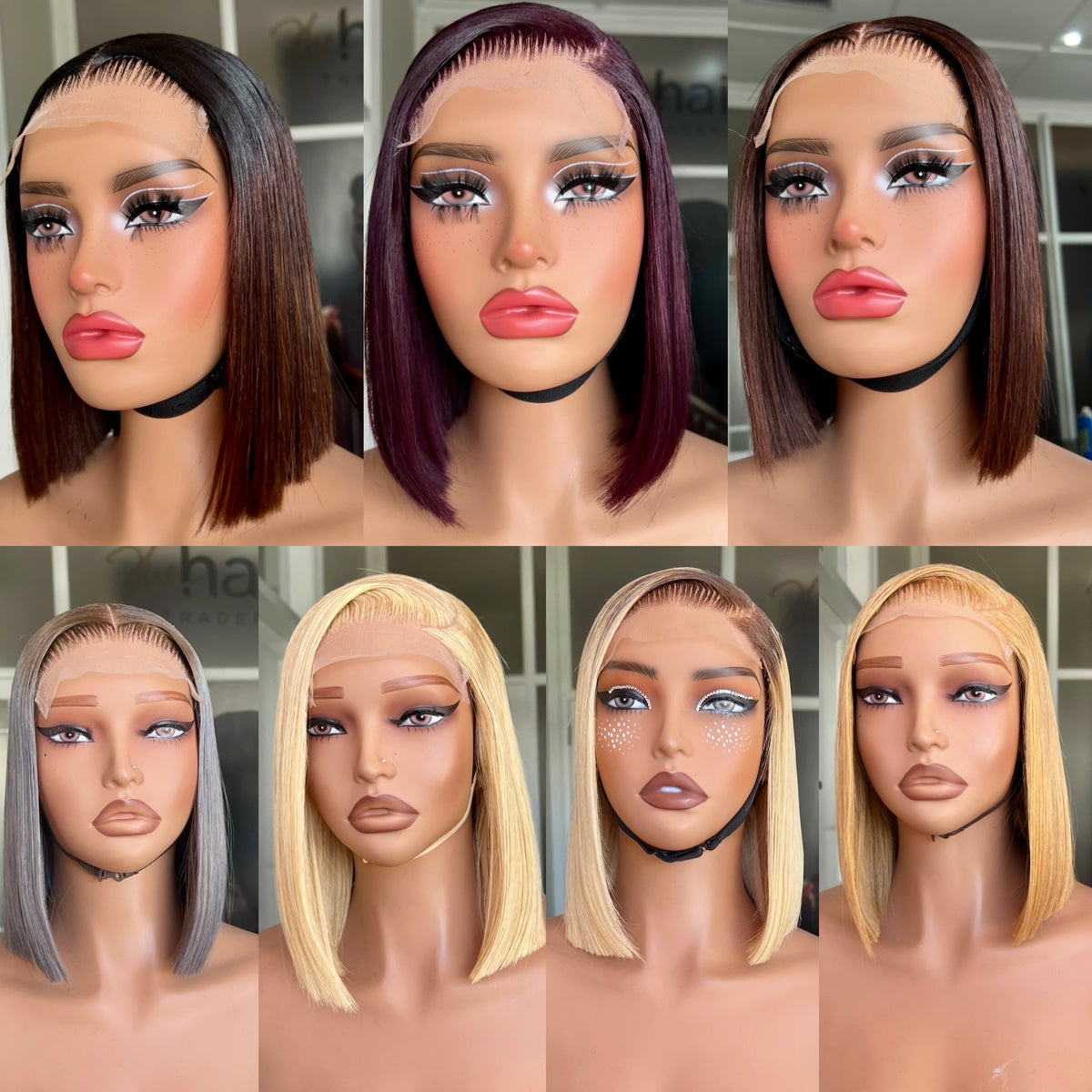 OUTLET 10” (5x5) Brazilian Double Drawn Closure Wig 250g + Colour