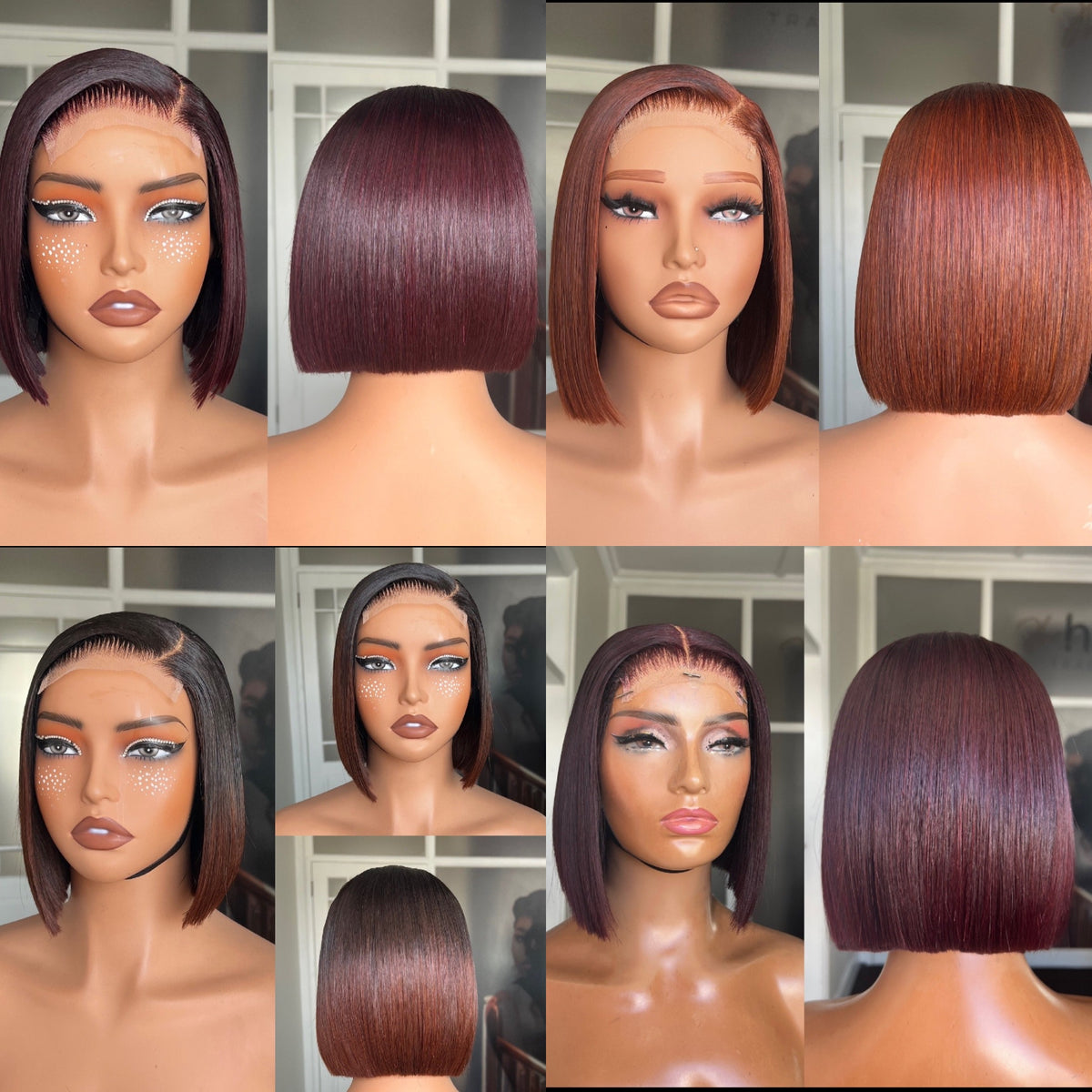 OUTLET 8” (4x4) Closure Brazilian Double Drawn Closure Wig 250g + Colour