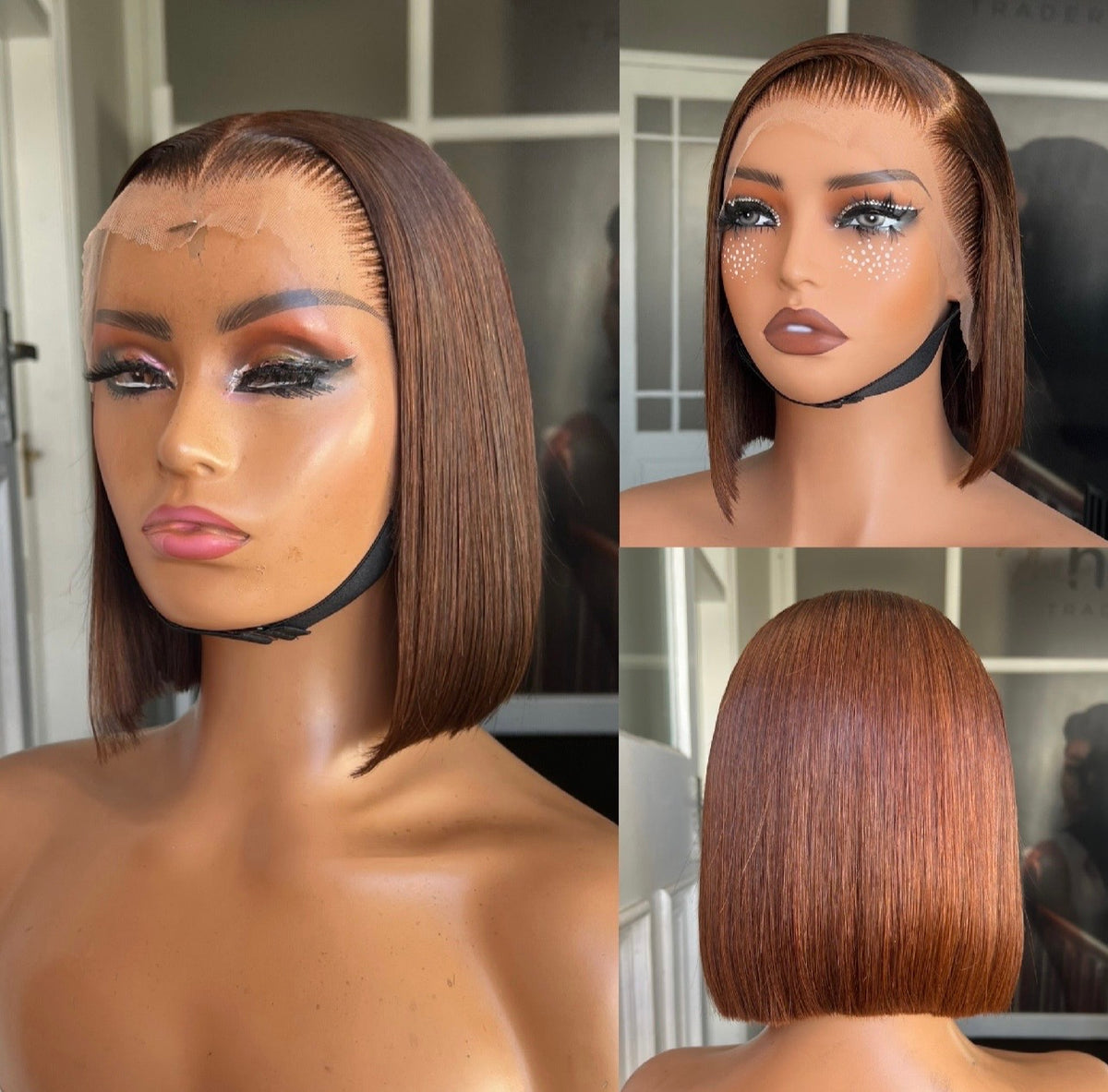 8” Virgin Vietnamese SDD 13×4 Frontal Wig (Coloured)