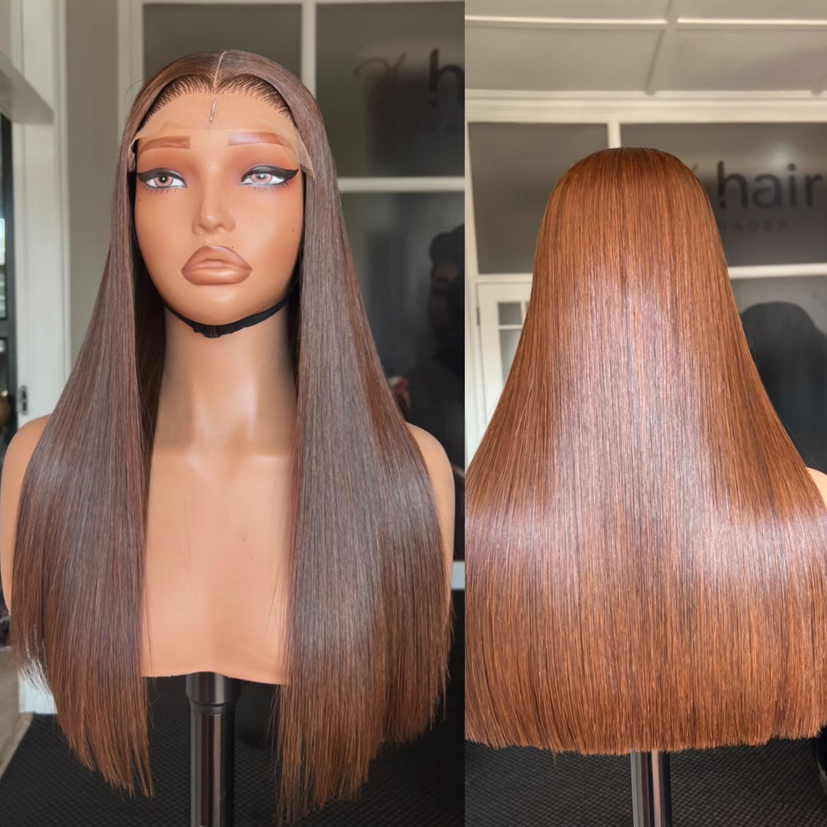8”–18” Virgin Vietnamese SDD Bone Straight Bob Wig (Coloured)