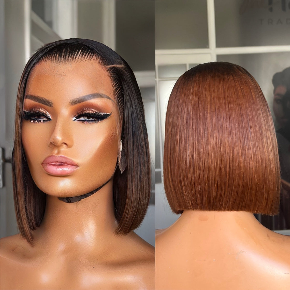 BEST SELLER 8” (13x4) Vietnamese Super Double Drawn Frontal Wig 250g + Colour