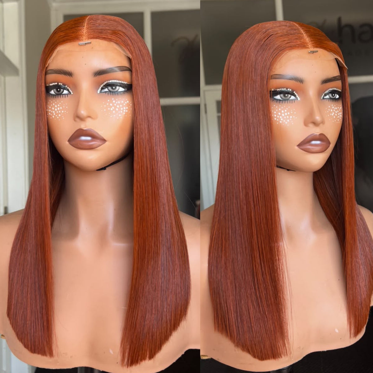 8”–18” Virgin Vietnamese SDD Bone Straight Bob Wig (Coloured)