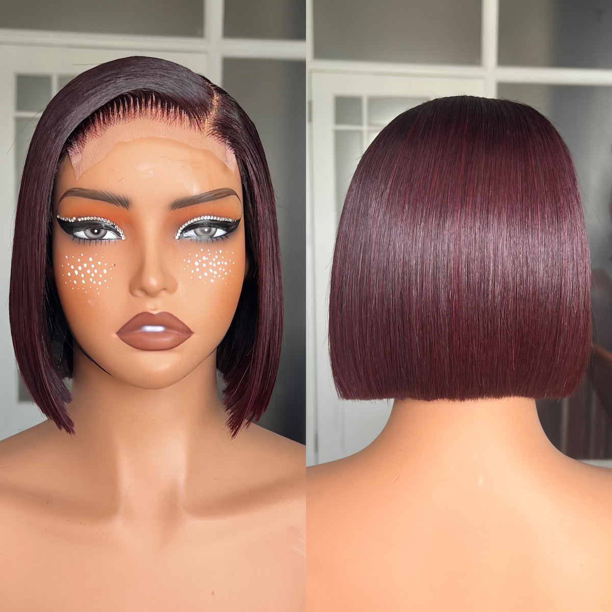 OUTLET 8” (4x4) Closure Brazilian Double Drawn Closure Wig 250g + Colour
