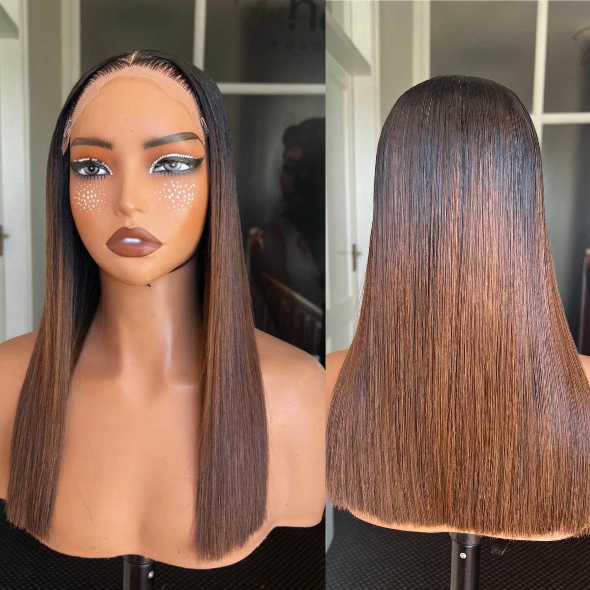 8”–18” Virgin Vietnamese SDD Bone Straight Bob Wig (Coloured)