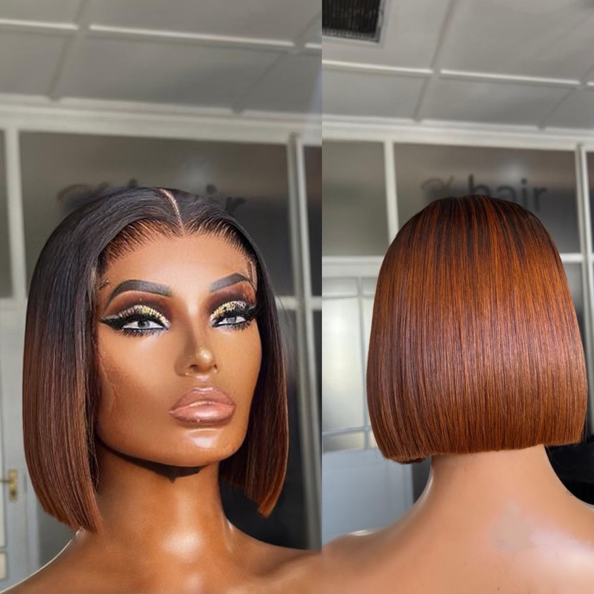 8”–18” Virgin Vietnamese SDD Bone Straight Bob Wig (Coloured)