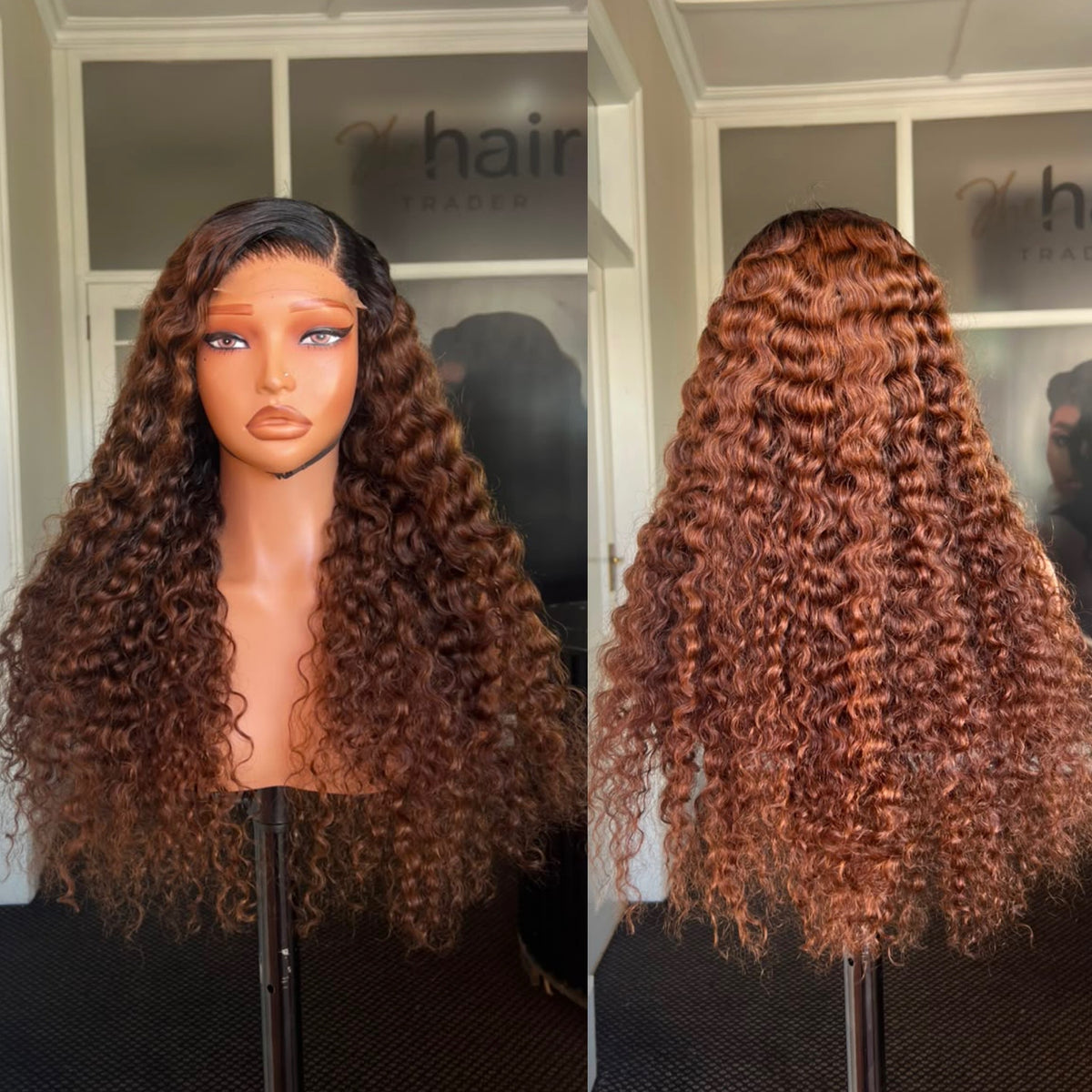CLEARANCE 24” Brazilian Curly Closure Wig 250g