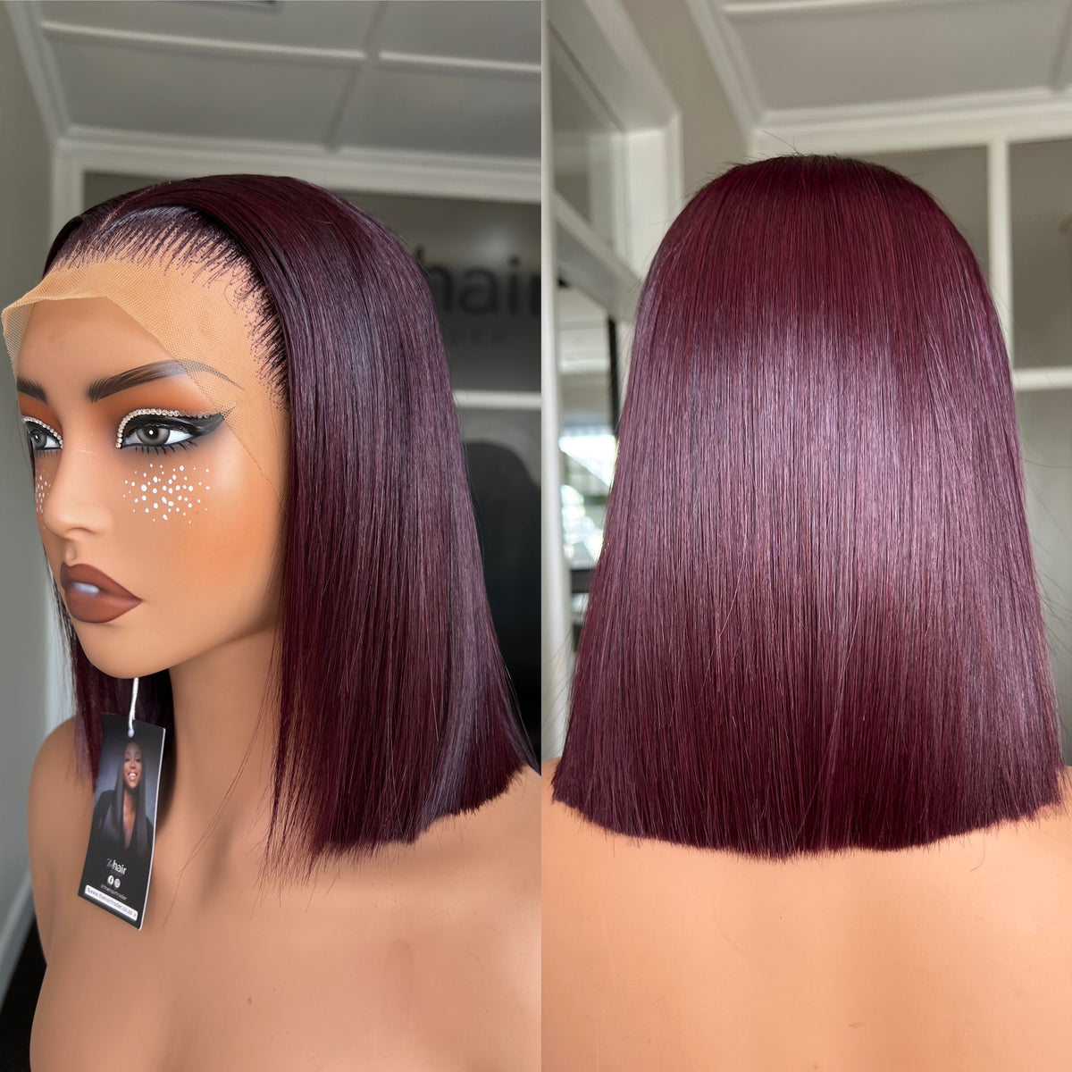 OUTLET 10” Brazilian Double Drawn Frontal Wig 250g + Colour