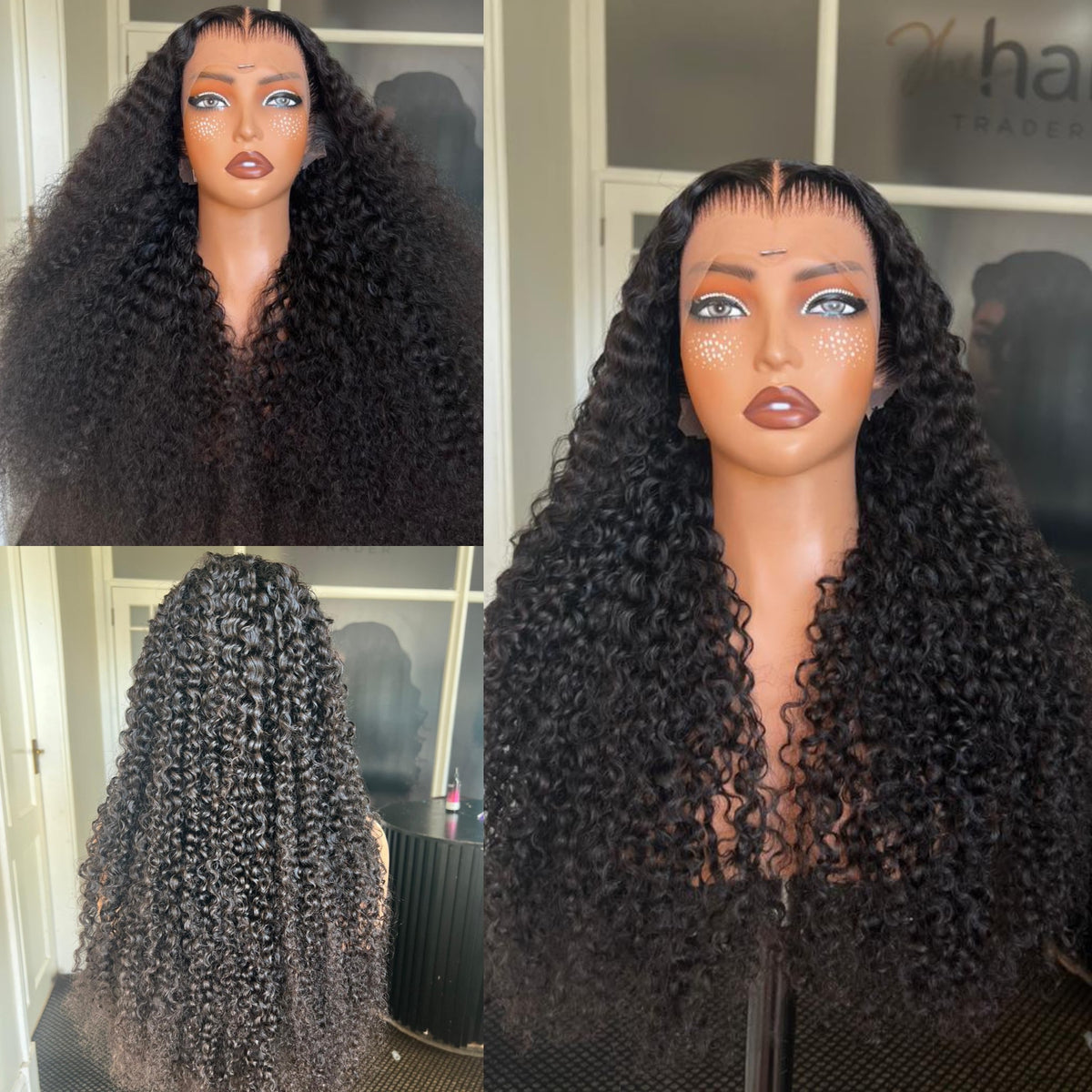 30” Brazilian (13x4) Frontal Curly Wig 350g