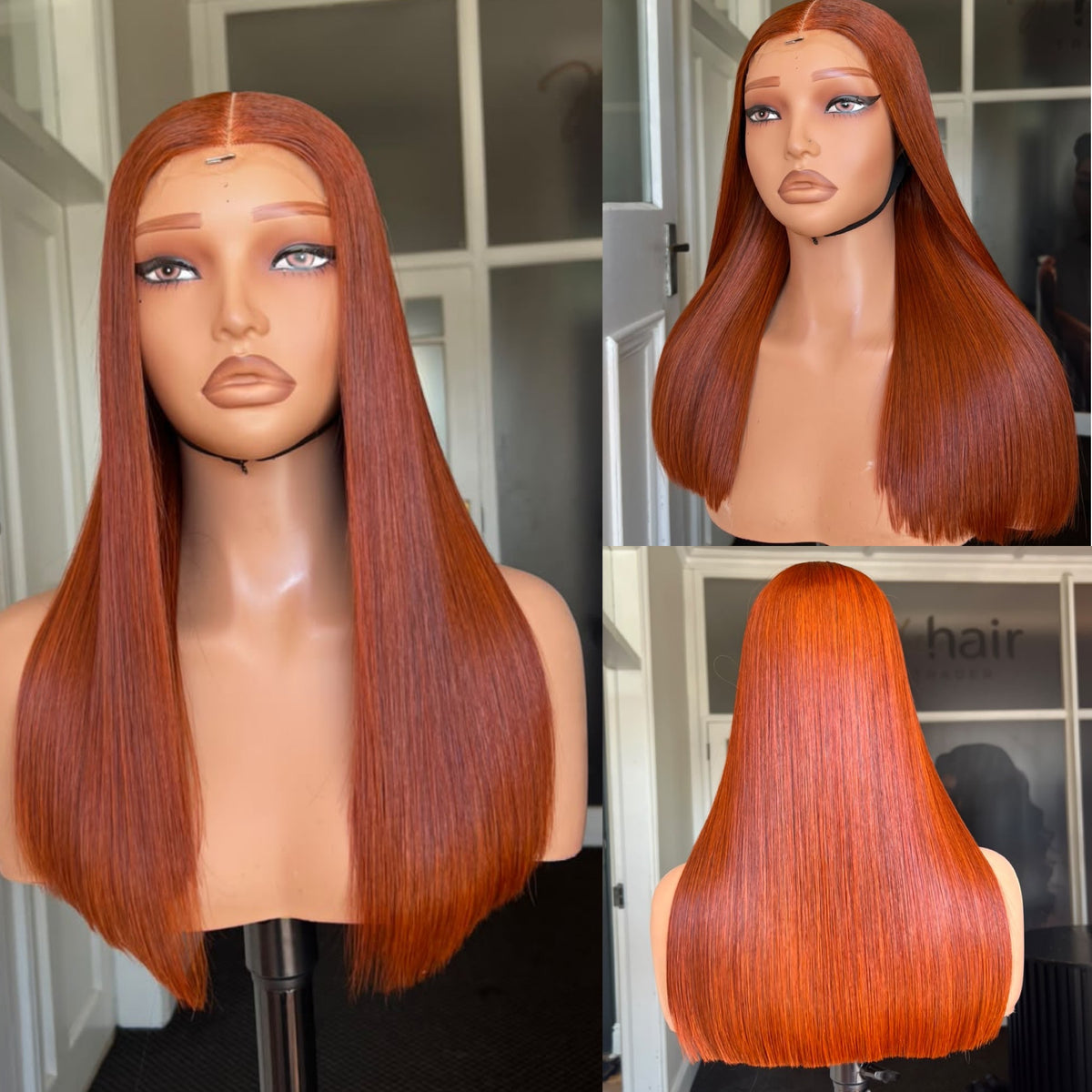8”–18” Virgin Vietnamese SDD Bone Straight Bob Wig (Coloured)
