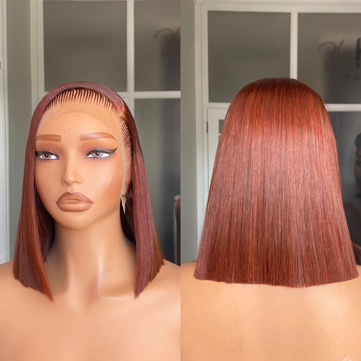 OUTLET 10” Brazilian Double Drawn Frontal Wig 250g + Colour