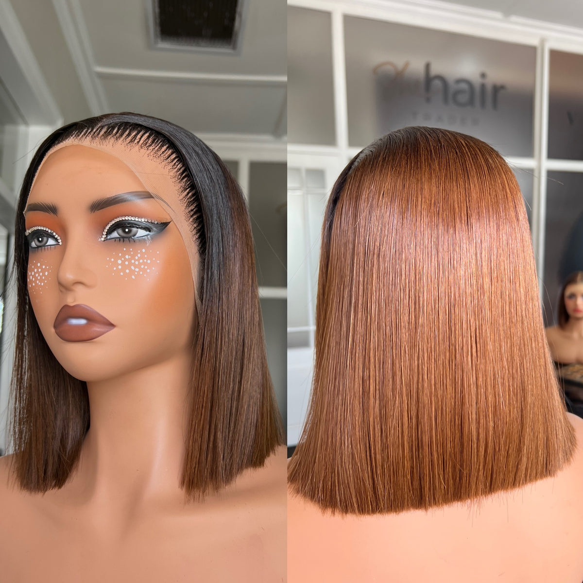 OUTLET 10” Brazilian Double Drawn Frontal Wig 250g + Colour