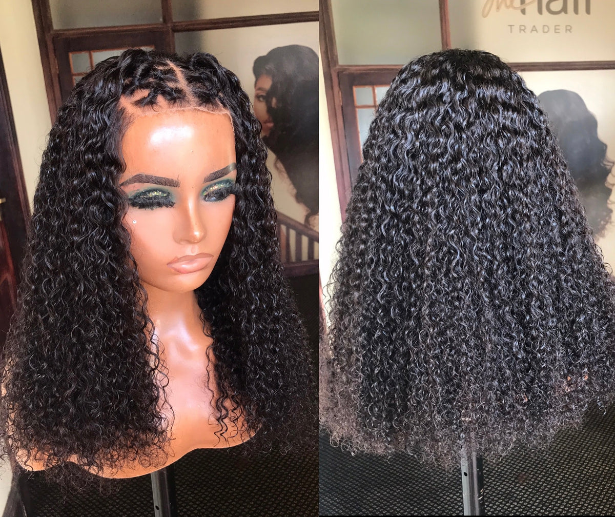 SAMPLE SALE #625 (22” Curly Frontal Wig 350g) – THE HAIR TRADER