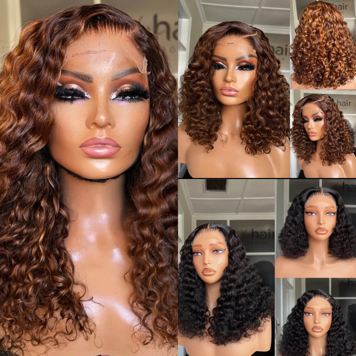 OUTLET 14” - 18” (5x5) Brazilian Ocean Wave Closure Wig 250g